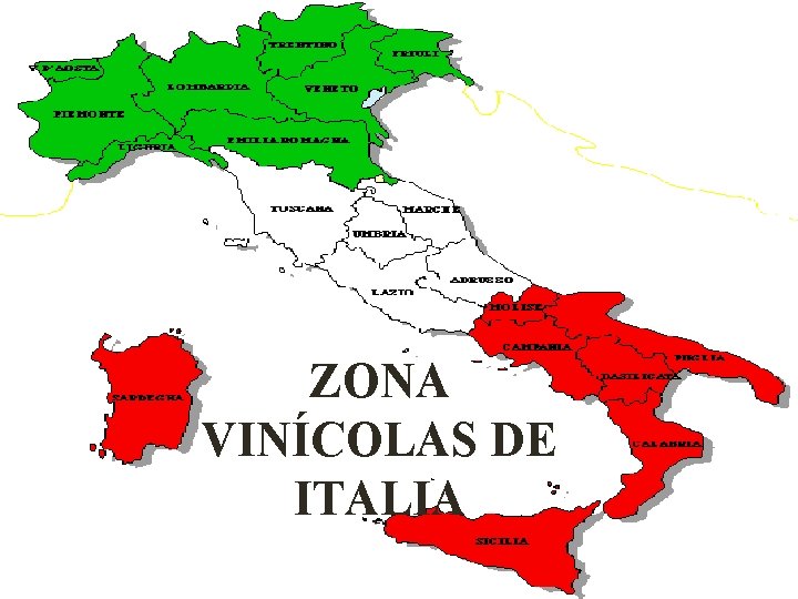 ZONA VINÍCOLAS DE ITALIA 