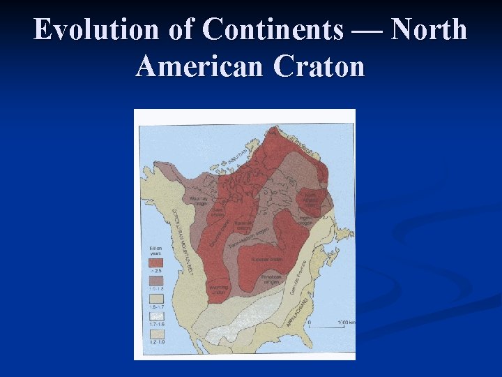 Evolution of Continents — North American Craton 