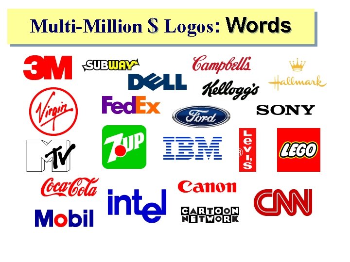 Multi-Million $ Logos: Words 