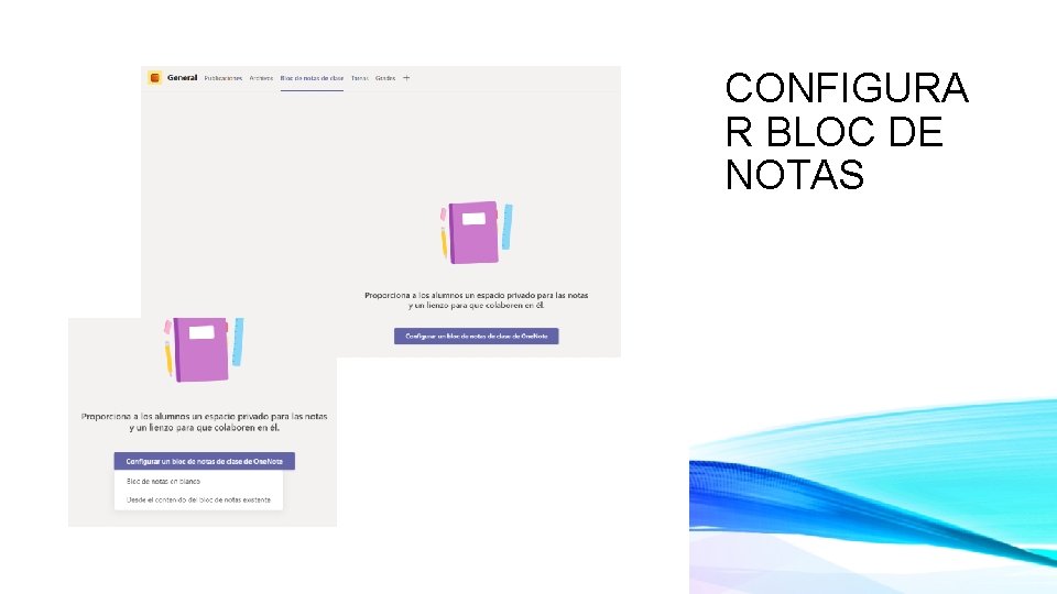 CONFIGURA R BLOC DE NOTAS CONFIGURA R BLOC DE NOTAS
