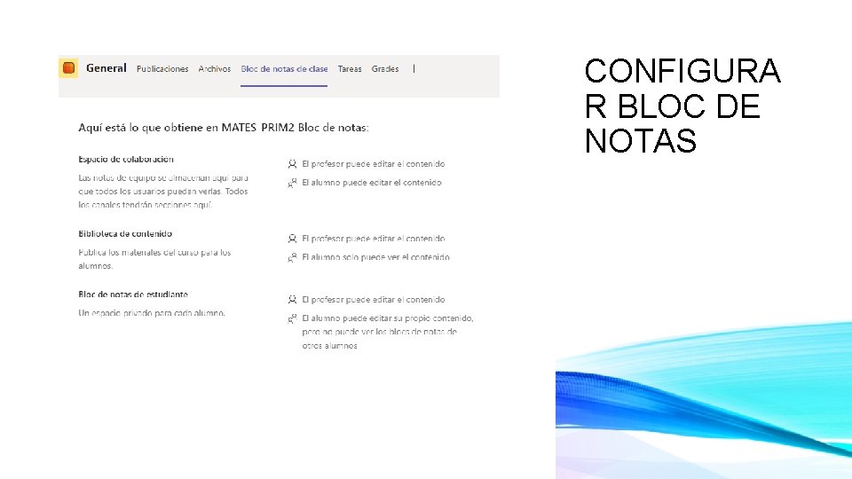CONFIGURA R BLOC DE NOTAS CONFIGURA R BLOC DE NOTAS