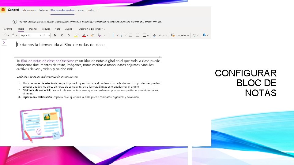 CONFIGURAR BLOC DE NOTAS CONFIGURAR BLOC DE NOTAS