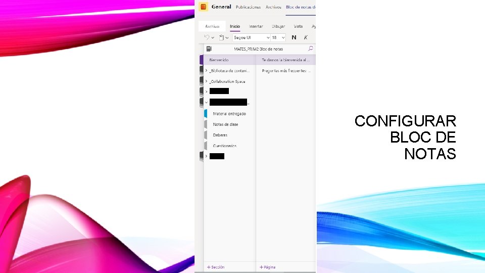 CONFIGURAR BLOC DE NOTAS CONFIGURAR BLOC DE NOTAS