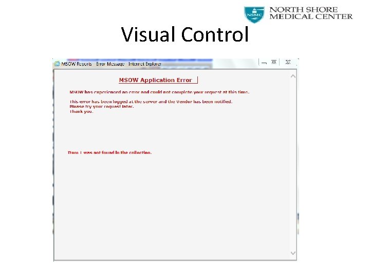 Visual Control 
