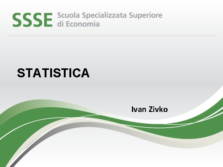 STATISTICA Ivan Zivko 