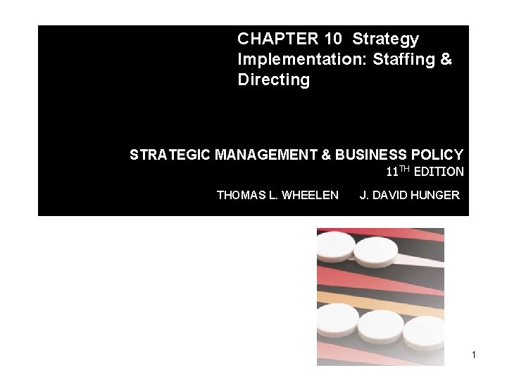 CHAPTER 10 Strategy Implementation: Staffing & Directing STRATEGIC MANAGEMENT & BUSINESS POLICY 11 TH