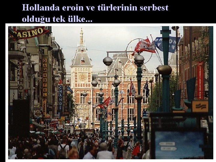Hollanda eroin ve türlerinin serbest olduğu tek ülke. . . 