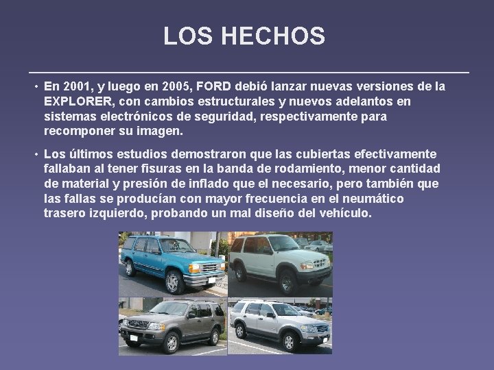 LOS HECHOS • En 2001, y luego en 2005, FORD debió lanzar nuevas versiones