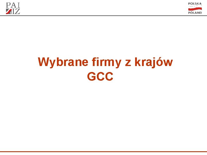 Wybrane firmy z krajów GCC 