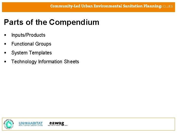 Parts of the Compendium § Inputs/Products § Functional Groups § System Templates § Technology