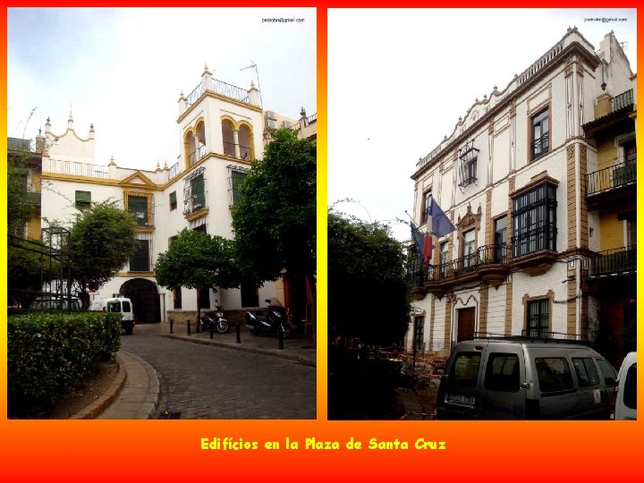 Edifícios en la Plaza de Santa Cruz 