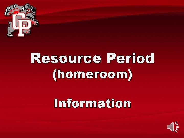 Resource Period (homeroom) Information 