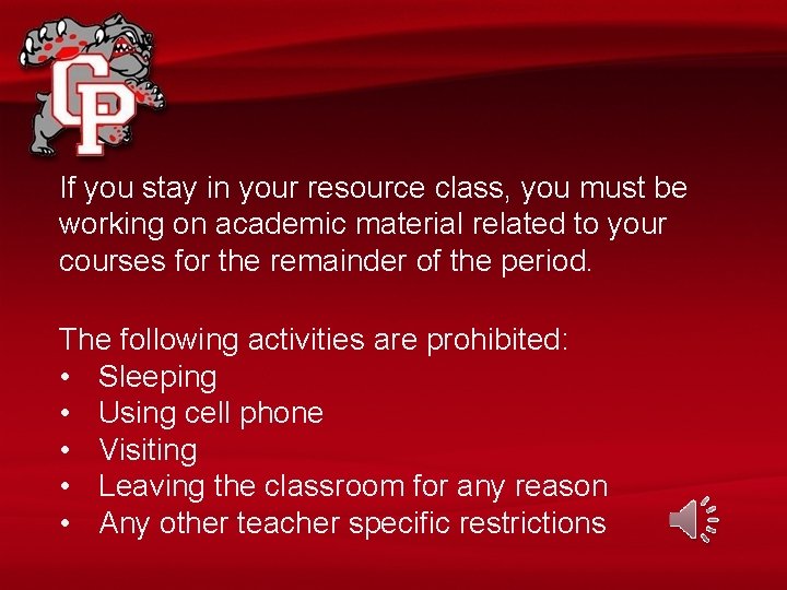 If you stay in your resource class, you must be working on academic material