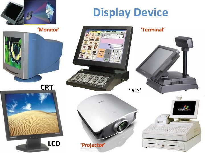 Display Device ‘Monitor’ ‘Terminal’ CRT LCD ‘POS’ ‘Projector’ Kulachatr C. Na Ayudhya 19 