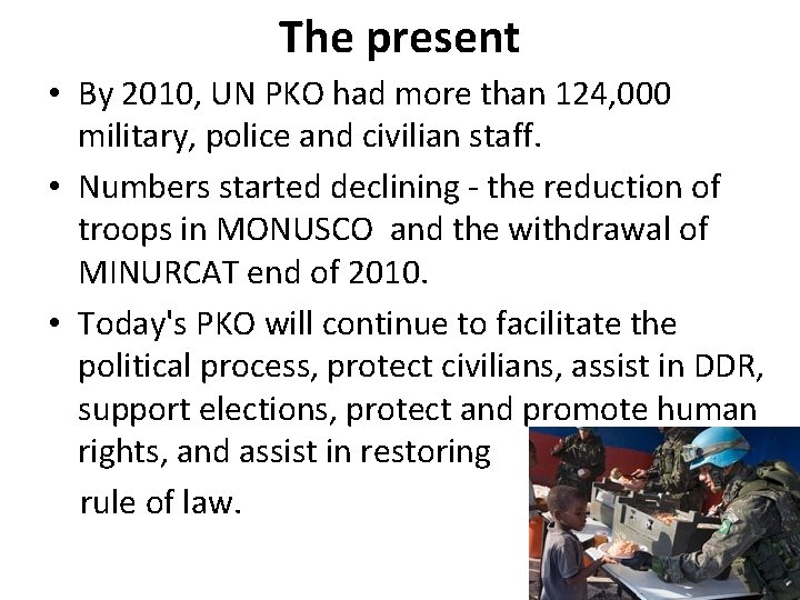 INTRODUCTION TO CONTEMPORARY PEACE SUPPORT OPERATIONS PSO Lt
