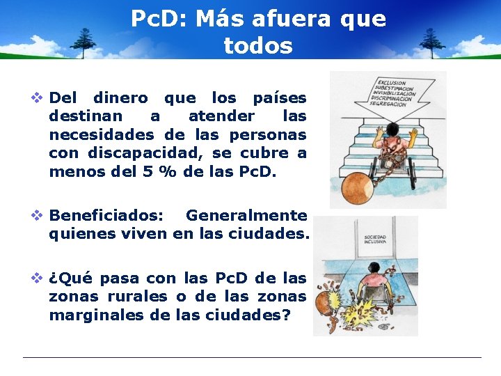 Pc. D: Más afuera que todos v Del dinero que los países destinan a