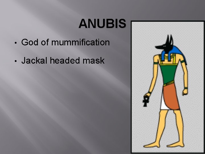 ANUBIS • God of mummification • Jackal headed mask 