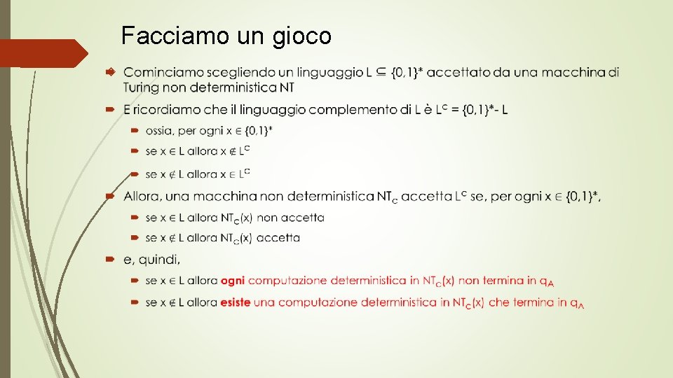 Facciamo un gioco 