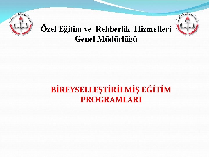 Özel Eğitim ve Rehberlik Hizmetleri Genel Müdürlüğü BİREYSELLEŞTİRİLMİŞ EĞİTİM PROGRAMLARI 