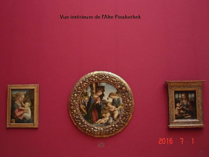 Vue intérieure de l'Alte Pinakothek 