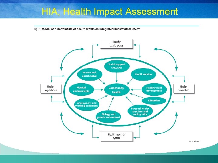 HIA; Health Impact Assessment 