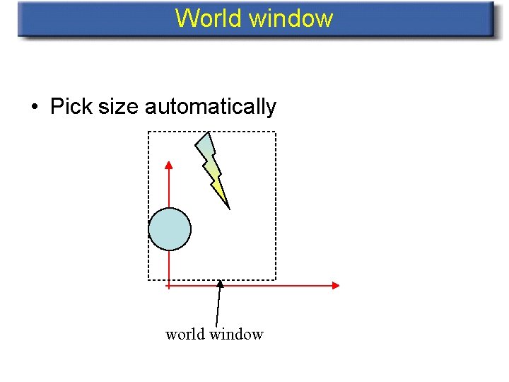 World window • Pick size automatically world window 