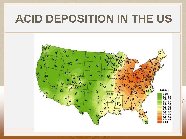 ACID DEPOSITION IN THE US 