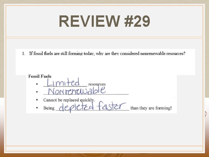REVIEW #29 