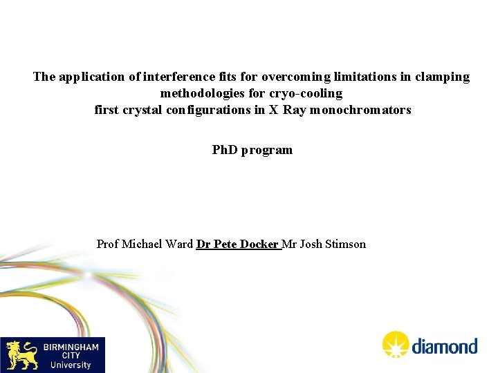 The application of interference fits for overcoming limitations in clamping methodologies for cryo-cooling first