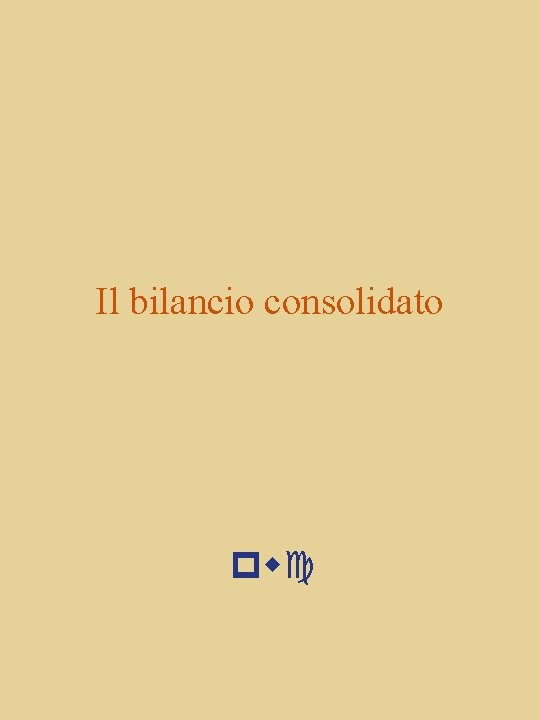 Il bilancio consolidato pwc 