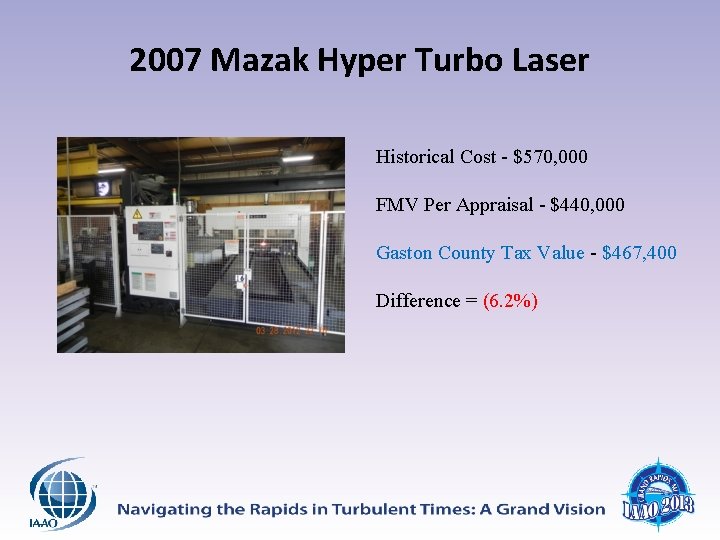 2007 Mazak Hyper Turbo Laser Historical Cost - $570, 000 FMV Per Appraisal -