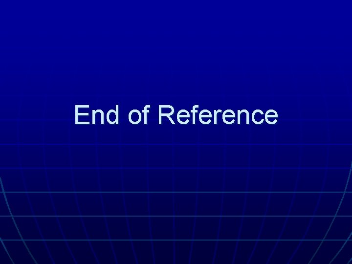 End of Reference 