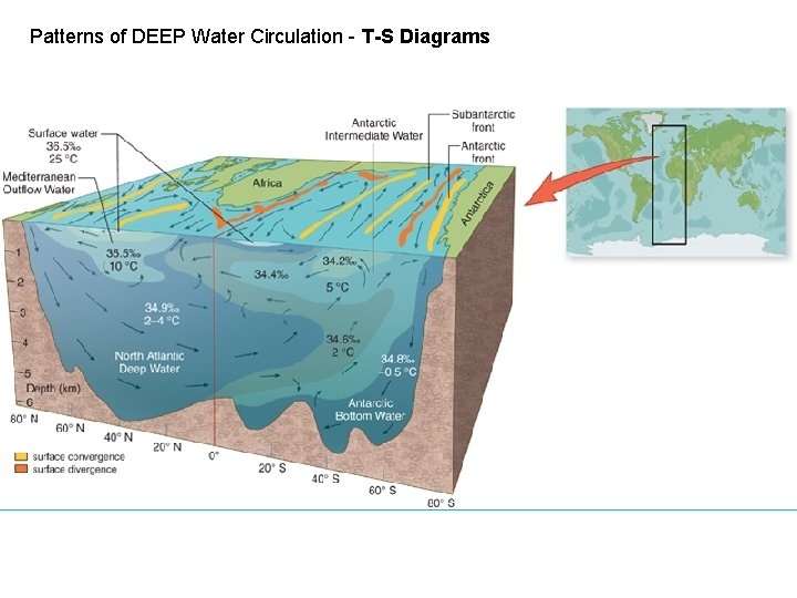 Patterns of DEEP Water Circulation - T-S Diagrams 