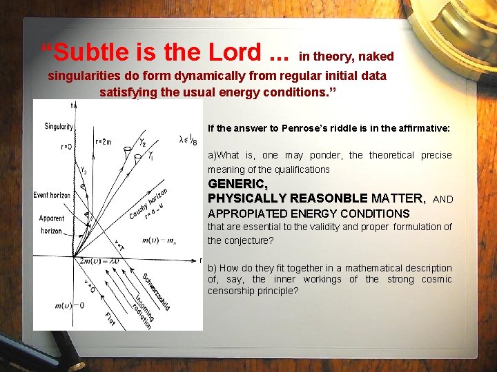 “Subtle is the Lord. . . in theory, naked singularities do form dynamically from