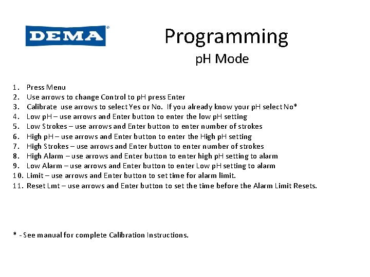 Programming p. H Mode 1. 2. 3. 4. 5. 6. 7. 8. 9. 10. Programming p. H Mode 1. 2. 3. 4. 5. 6. 7. 8. 9. 10.