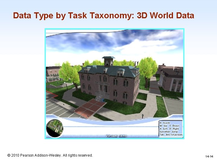 Data Type by Task Taxonomy: 3 D World Data 1 -14 © 2010 Pearson Data Type by Task Taxonomy: 3 D World Data 1 -14 © 2010 Pearson