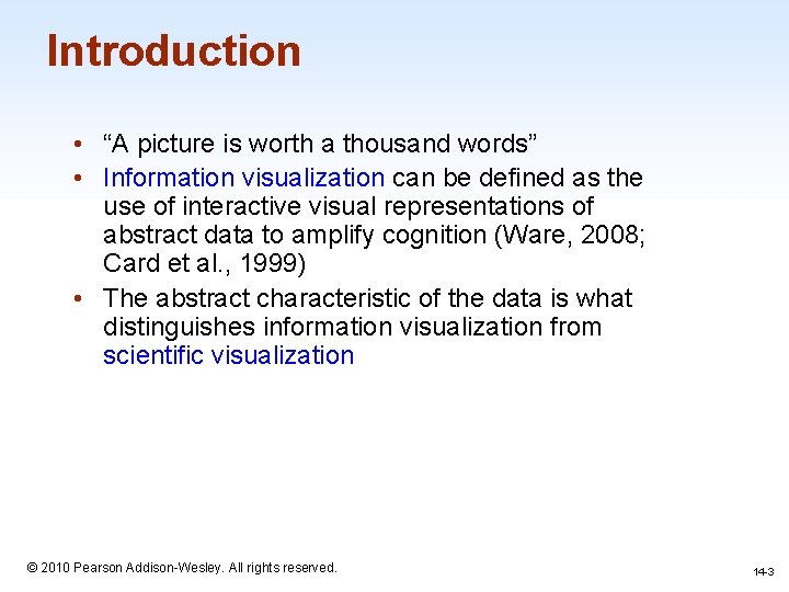 Introduction • “A picture is worth a thousand words” • Information visualization can be Introduction • “A picture is worth a thousand words” • Information visualization can be