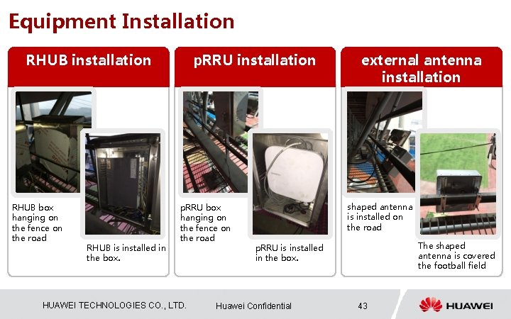 Equipment Installation RHUB installation RHUB box hanging on the fence on the road RHUB