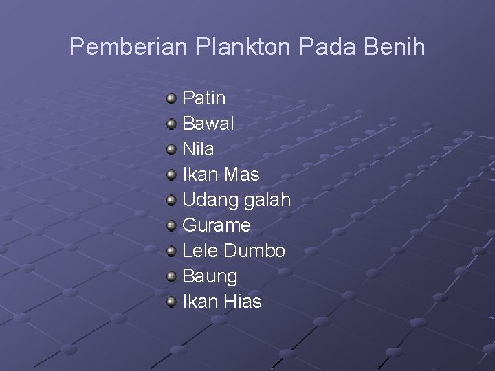 Pemberian Plankton Pada Benih Patin Bawal Nila Ikan Mas Udang galah Gurame Lele Dumbo