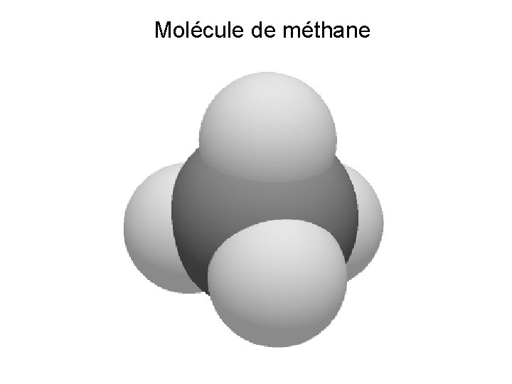 Molécule de méthane 