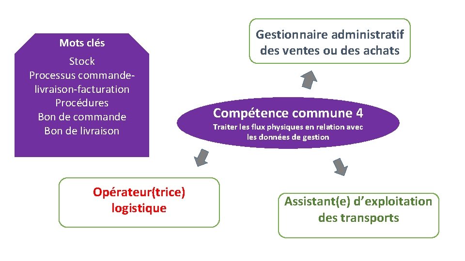 Mots clés Stock Processus commandelivraison-facturation Procédures Bon de commande Bon de livraison Opérateur(trice) logistique