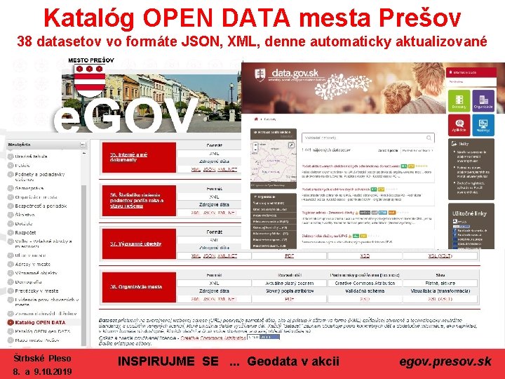 Katalóg OPEN DATA mesta Prešov 38 datasetov vo formáte JSON, XML, denne automaticky aktualizované