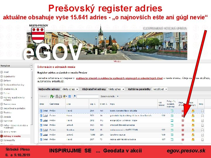 Prešovský register adries aktuálne obsahuje vyše 15. 641 adries - „o najnovších ešte ani