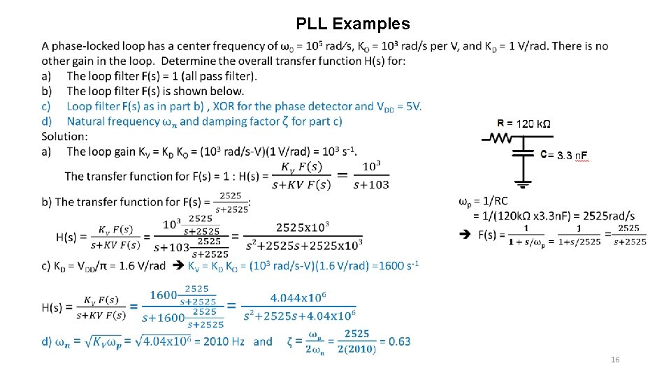 PLL Examples 16 