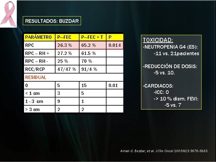 RESULTADOS: BUZDAR PARÁMETRO P—FEC P---FEC + T P RPC 26. 3 % 65. 2 RESULTADOS: BUZDAR PARÁMETRO P—FEC P---FEC + T P RPC 26. 3 % 65. 2