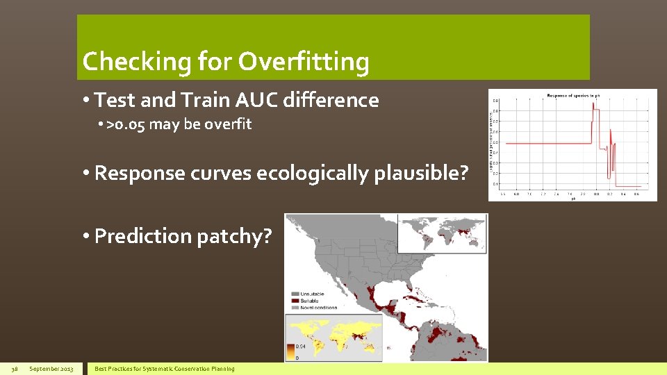 Checking for Overfitting • Test and Train AUC difference • >0. 05 may be