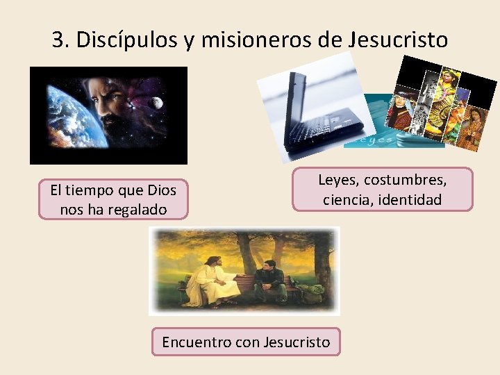 3. Discípulos y misioneros de Jesucristo El tiempo que Dios nos ha regalado Leyes,