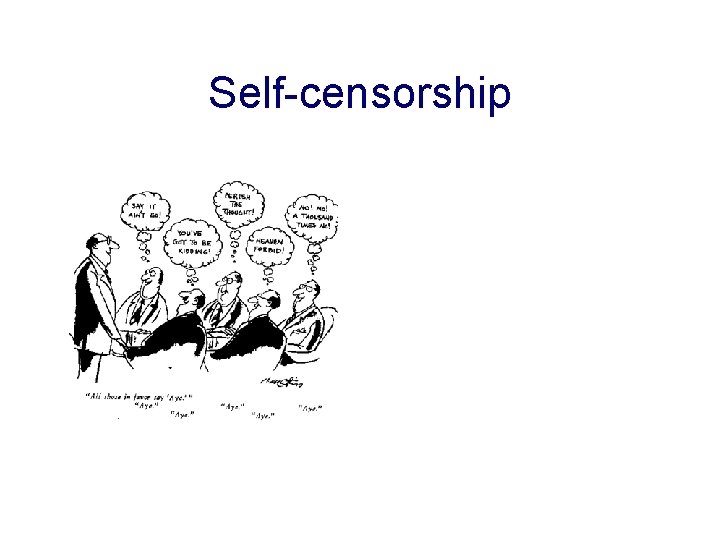 Self-censorship 
