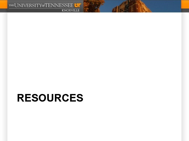 RESOURCES 