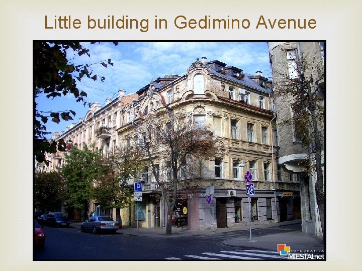 Little building in Gedimino Avenue 